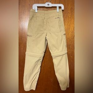 Eddie Bauer zip off cargo pants boys 7